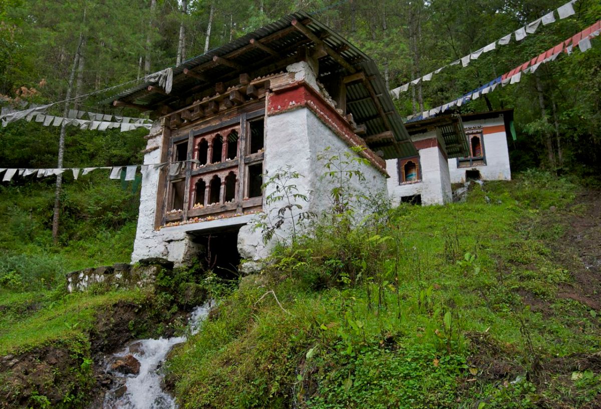 Roadside attraction prayer wheels
