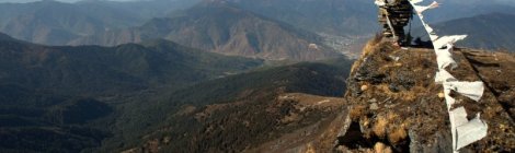 View from Talakha Peak, high above Thimphu